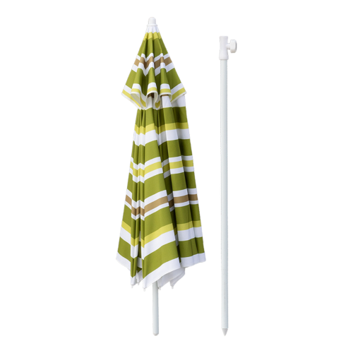 Parasol Umbrella - Striped Green (180 x 120cm)
