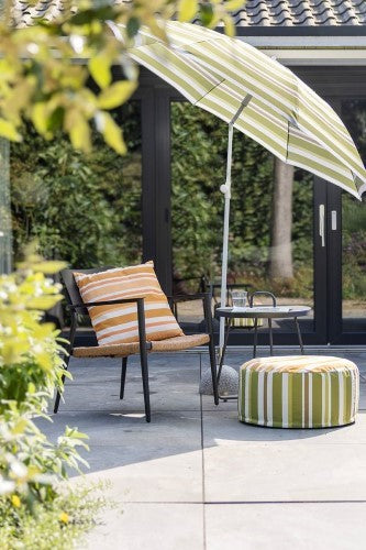 Parasol Umbrella - Striped Green (180 x 120cm)