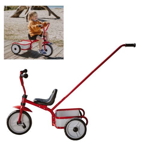Tri-ang 2.0 Tuff Trike w Push Bar - Red