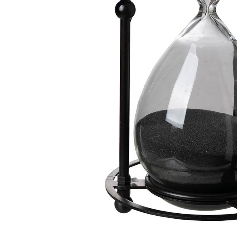 Hourglass - Black Approx 1 Hour (33cm)