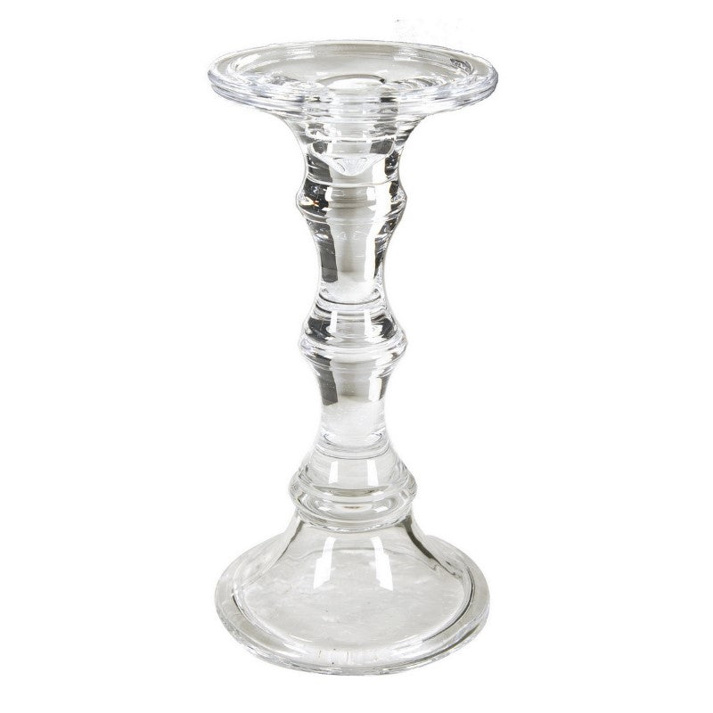 CANDLE STICK - GLASS (12 x 23.5cm)