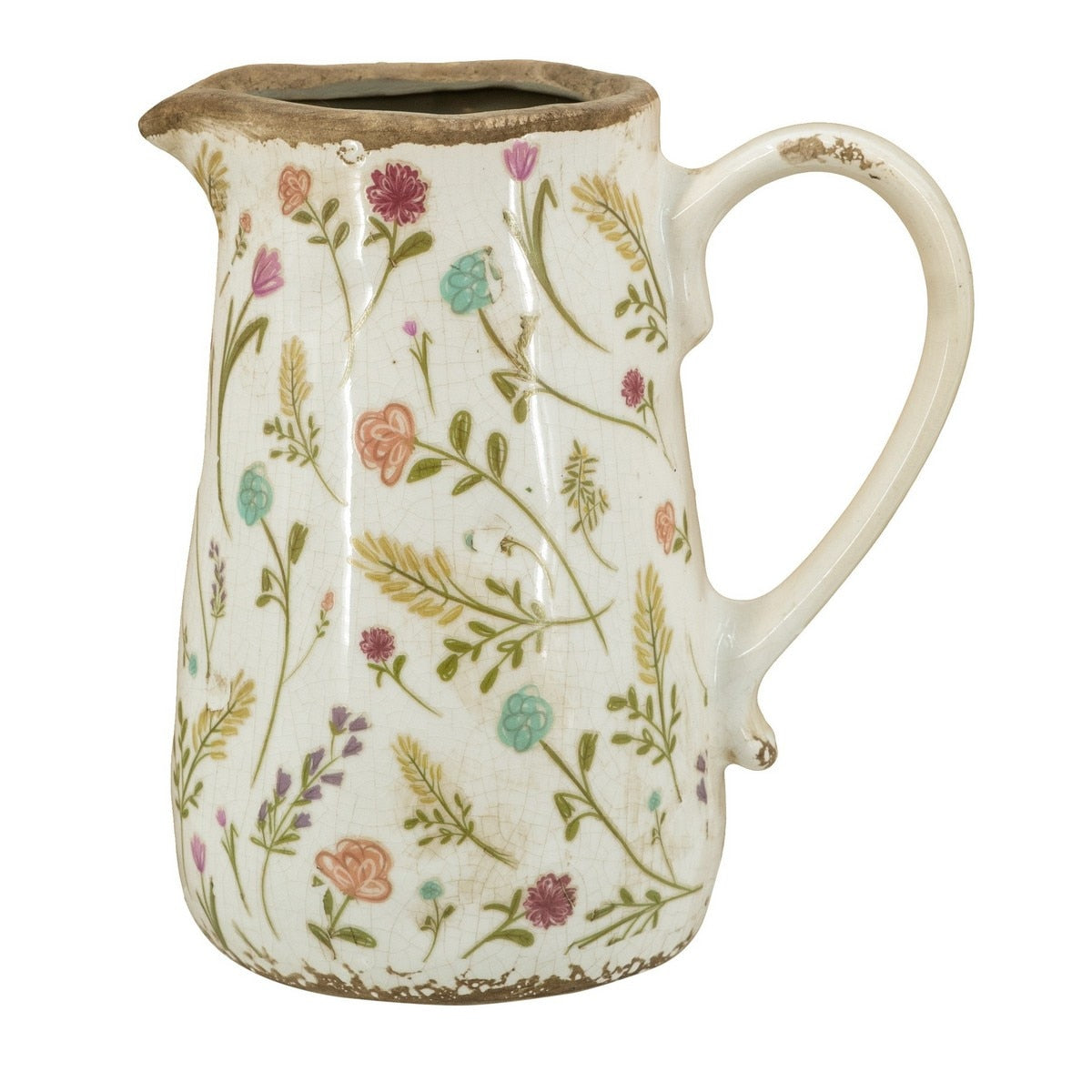 FLOWER PITCHER VASE (16 x 11.5 x 18cm)