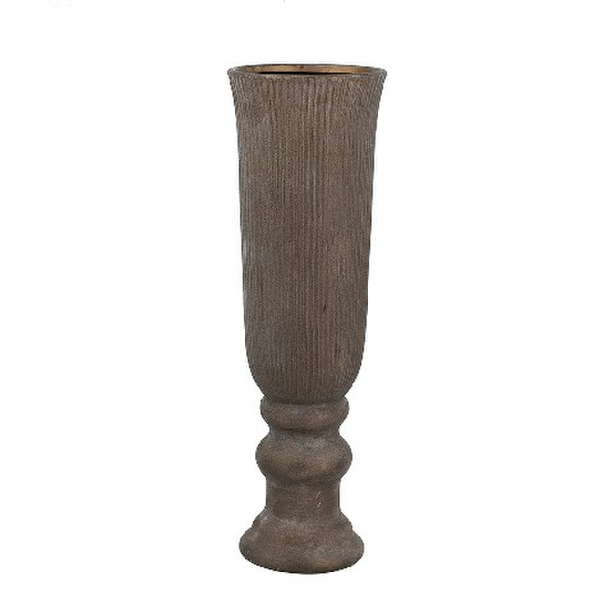 VASE - TERRACOTTA (17.5 x 17.5 x 56.5cm)