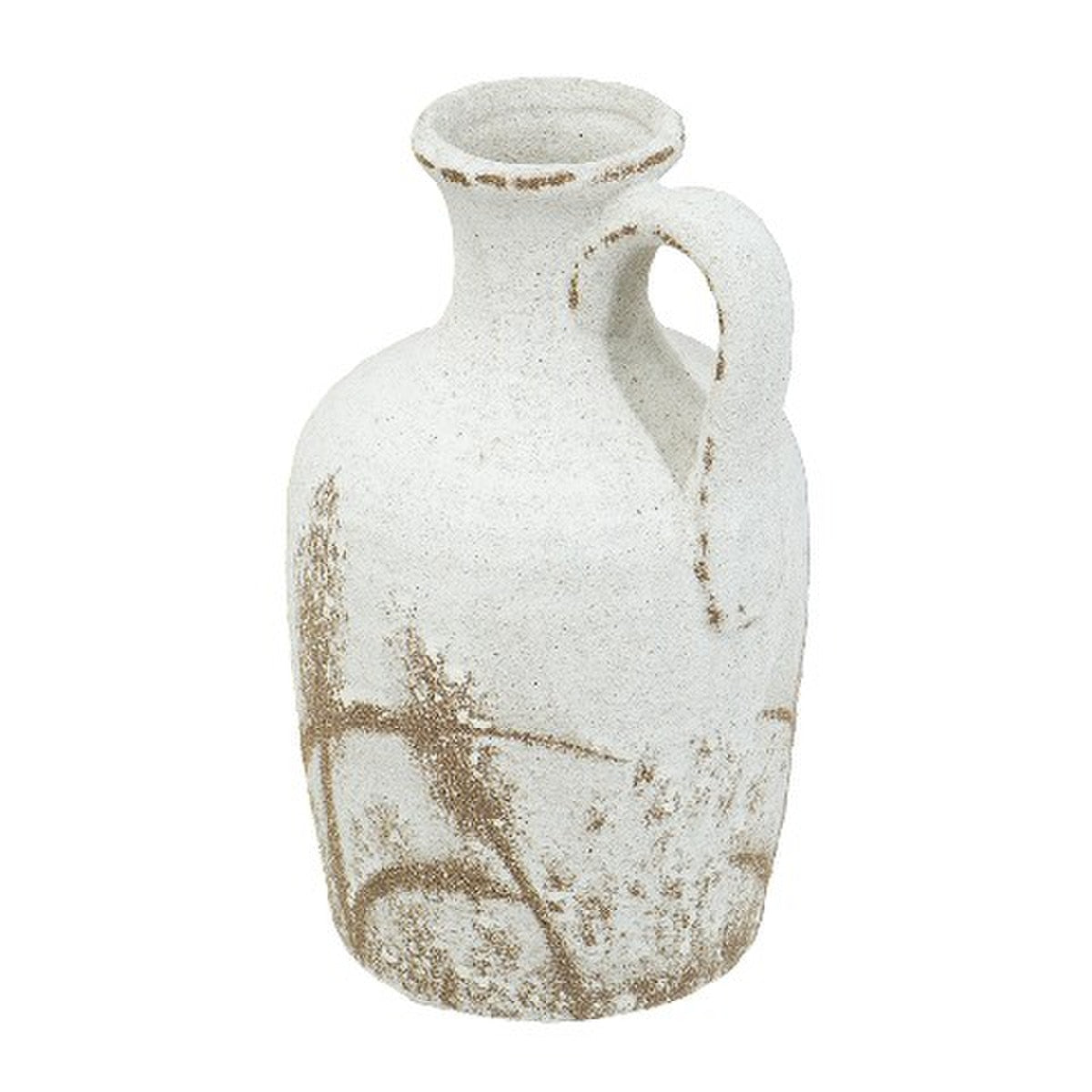 Ceramic VASE - Cream/Natural (16 x 15 x 26cm)