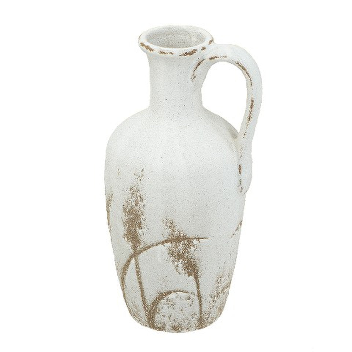 Ceramic VASE - Cream/Natural (17 x 15.5 x 34cm)