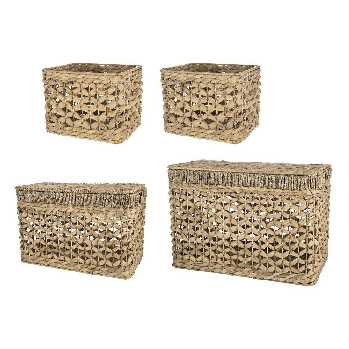 BASKETS - WATER HYACINTH Natural (SET OF 4)