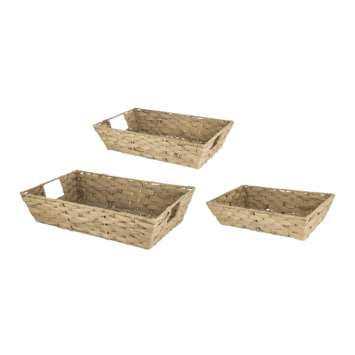TRAYS - WATER HYACINTH Natural (SET of 3)