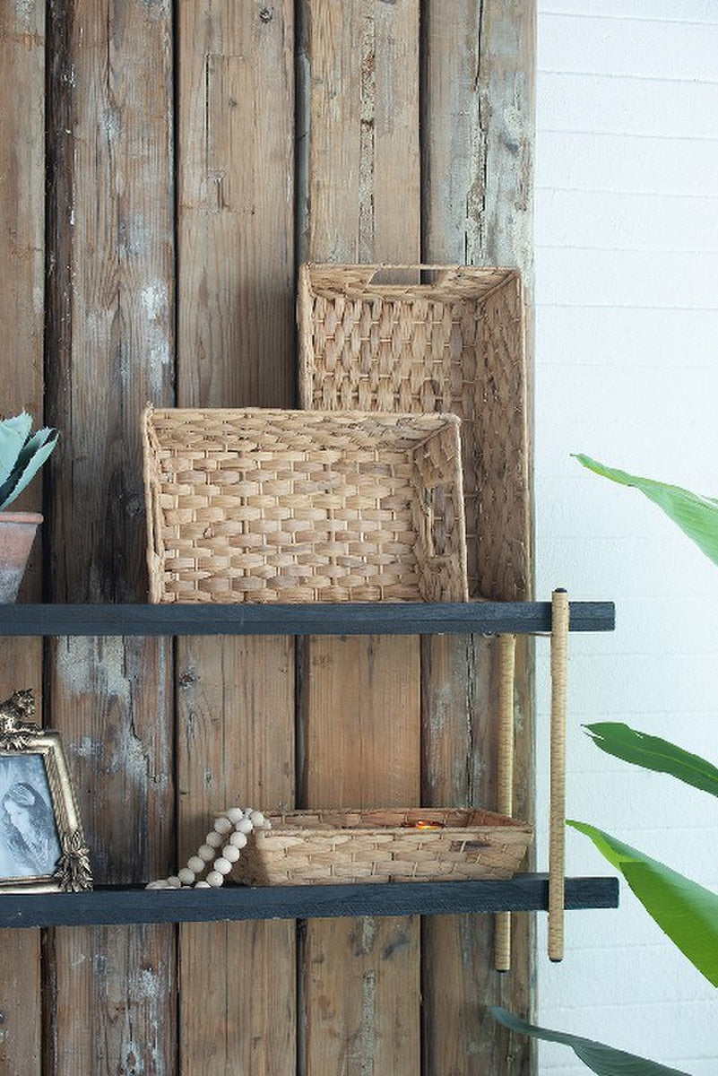 TRAYS - WATER HYACINTH Natural (SET of 3)