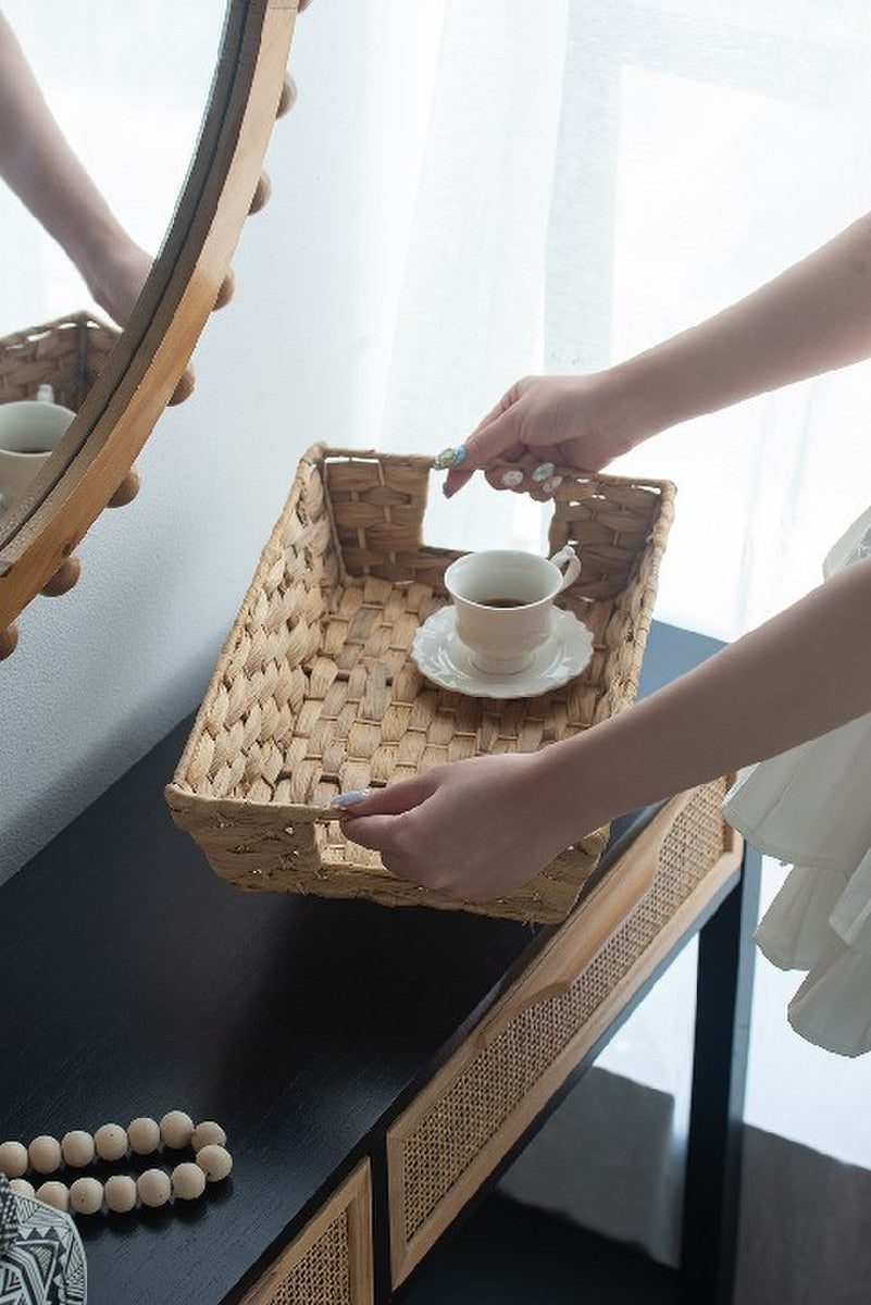 TRAYS - WATER HYACINTH Natural (SET of 3)