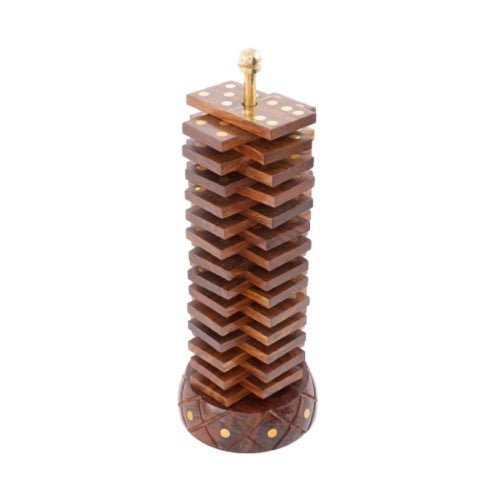 DOMINO STAND SET - WOODEN (23cm)