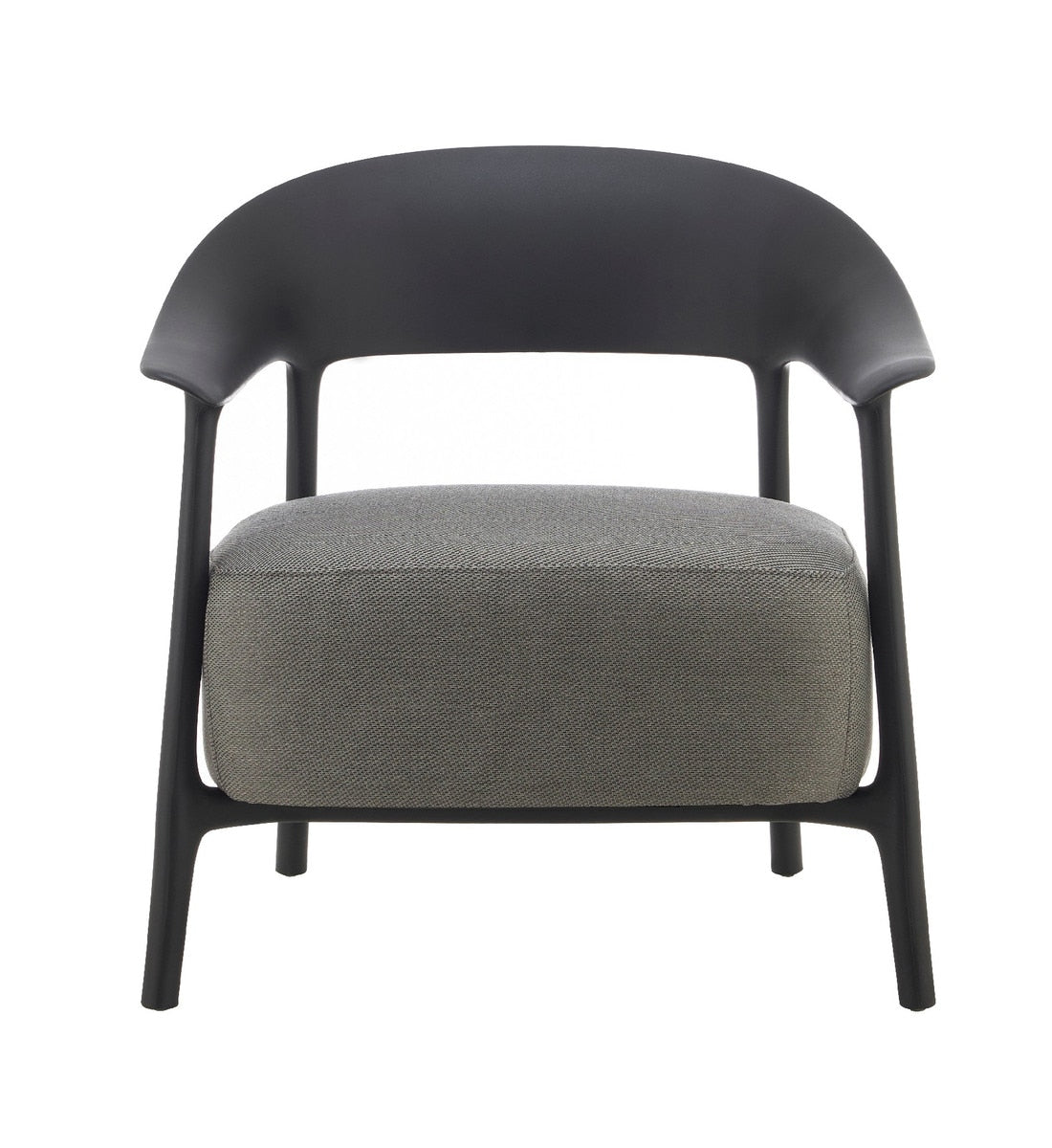 LOUNGE CHAIR W/OUTDOOR FABRIC - DRIFT BLACK PP FRAME/CHARCOAL OUTDOOR FABRIC