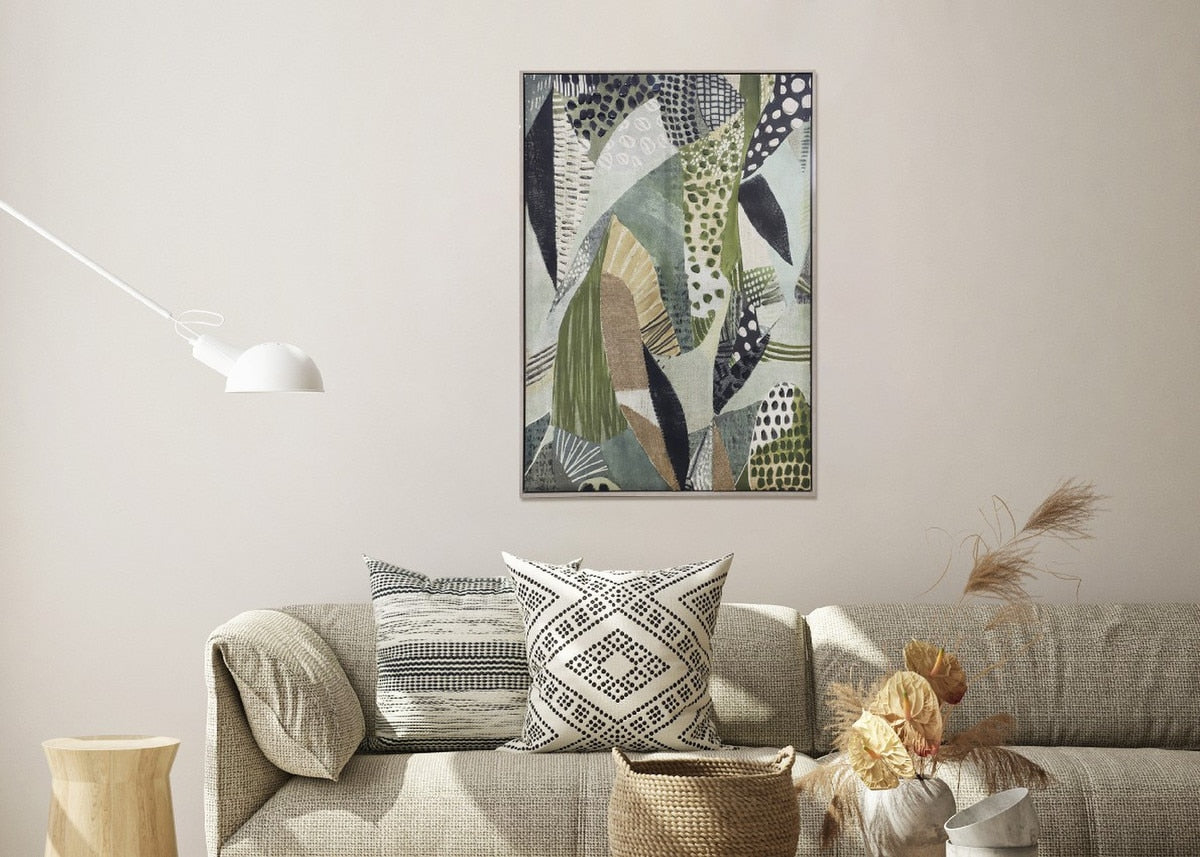 FRAMED CANVAS - Patterns 80% HANDPAINTING (80 x 1.2m)