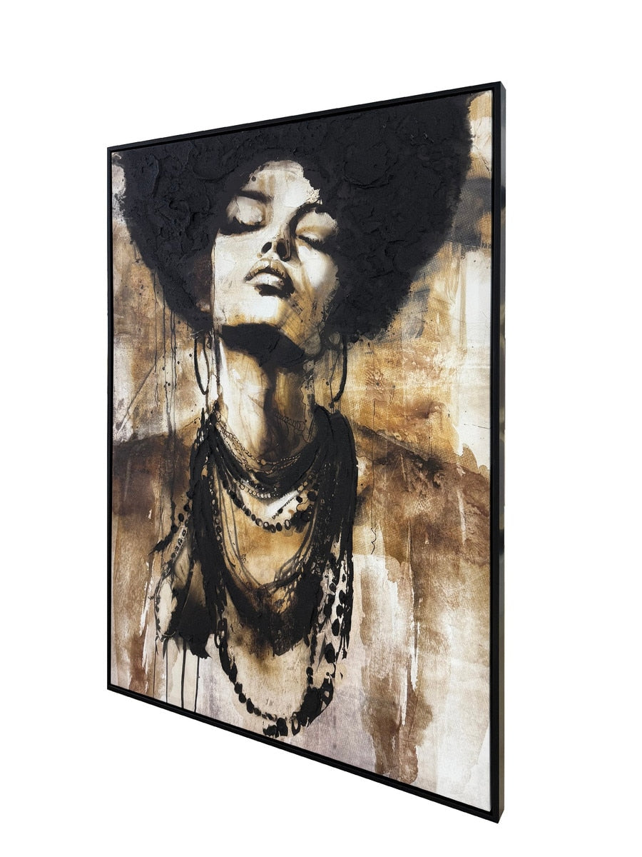 FRAMED CANVAS - Timeless 80% HANDPAINTING (80 x 1.2m)