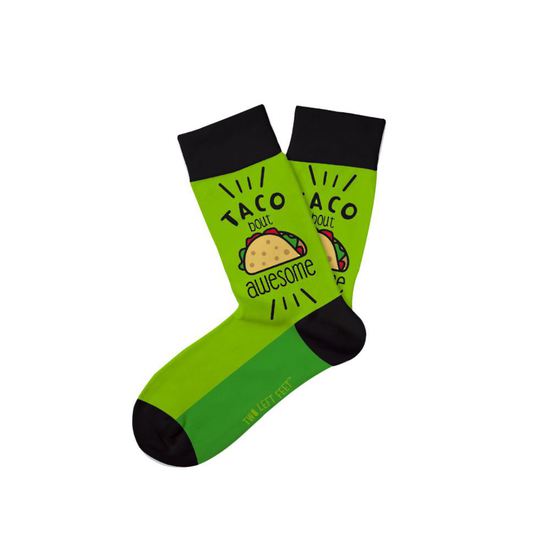 Two Left Feet Kids Socks Taco Bout Awesome