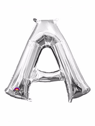 Letter A Silver Megaloon 40cm Foil Balloon