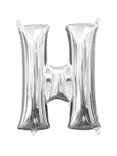 Letter H Silver Megaloon 40cm Foil Balloon