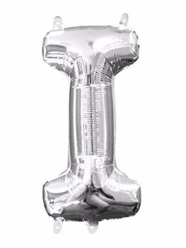 Letter I Silver Megaloon 40cm Foil Balloon