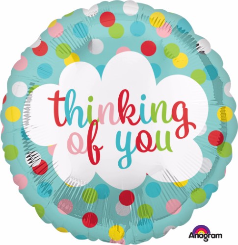 Balloon 45cm Thinking of You Dots