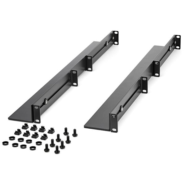 1U Server Rack Rails with Adjustable Mounting Depth - 4 post