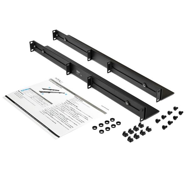 1U Server Rack Rails with Adjustable Mounting Depth - 4 post