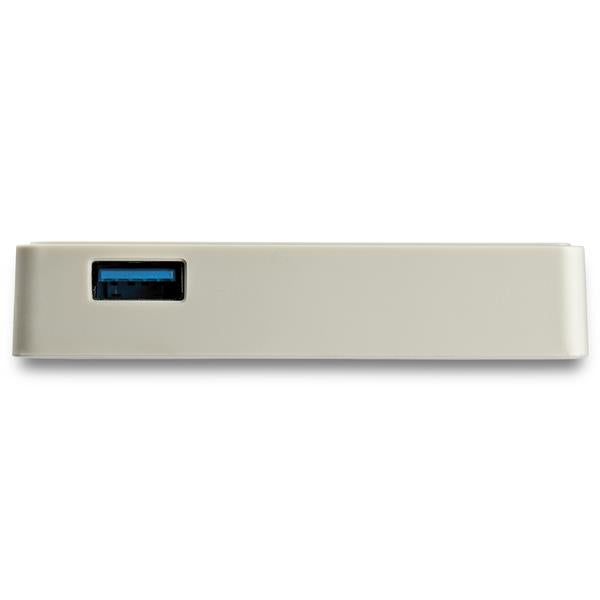 USB 3.1 USB-C Ethernet Adapter with Extra USB Port - White
