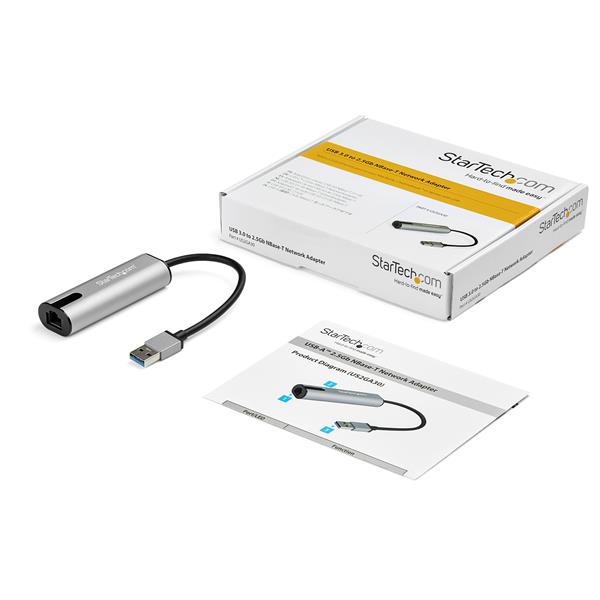USB 3.0 Type-A to 2.5 Gigabit Ethernet Adapter with 2.5GBASE-T