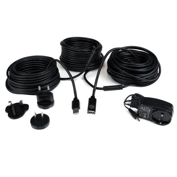 25m USB 2.0 Active Extension Cable - M/F