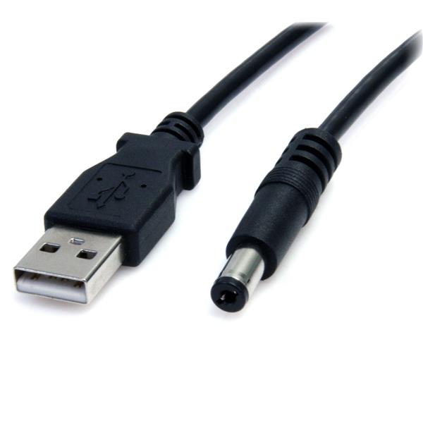 USB to 5.5mm power cable, 2m long, designed for 5V DC devices like hard drives and speakers, ensures efficient power supply.
