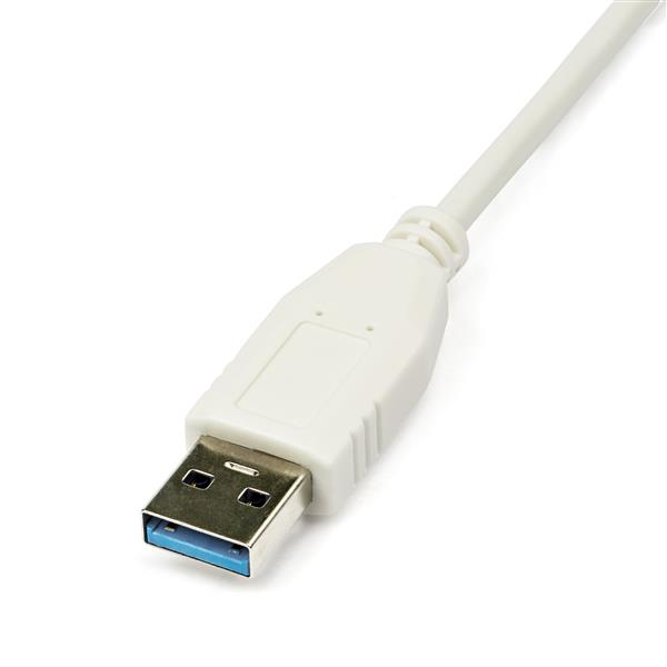 USB 3.0 to Gigabit Ethernet NIC Network Adapter - White