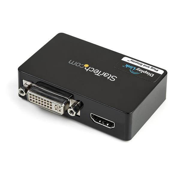 USB 3.0 to HDMI and DVI Dual Monitor External Video Card Adapter