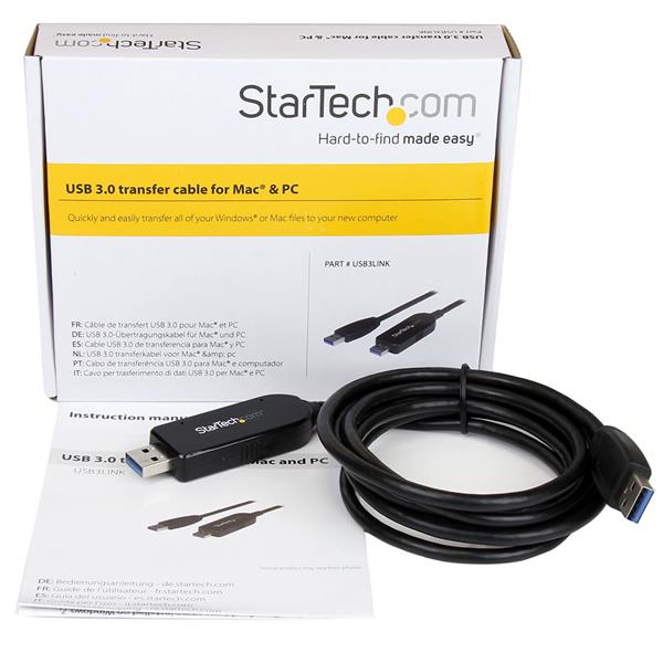 USB 3.0 Data Transfer Cable for Mac and Windows