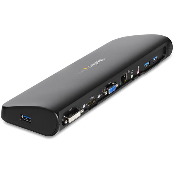 HDMI and DVI/VGA Dual-Monitor Docking Station for Laptops - USB 3.0
