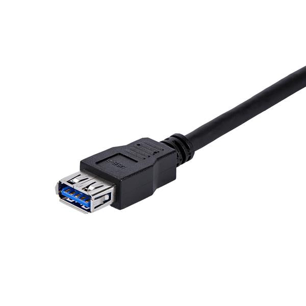 1m Black SuperSpeed USB 3.0 Extension Cable A to A - M/F