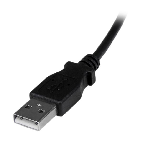 2m Micro USB Cable - A to Down Angle Micro B