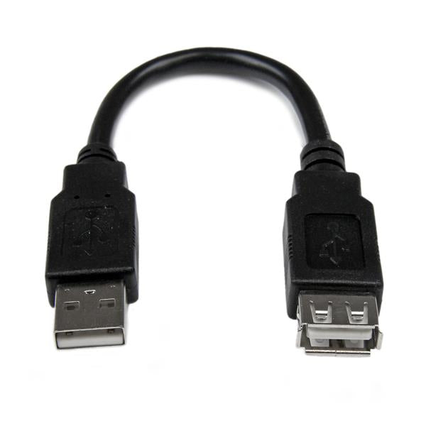 15cm (6in) USB 2.0 Extension Adapter Cable A to A - M/F