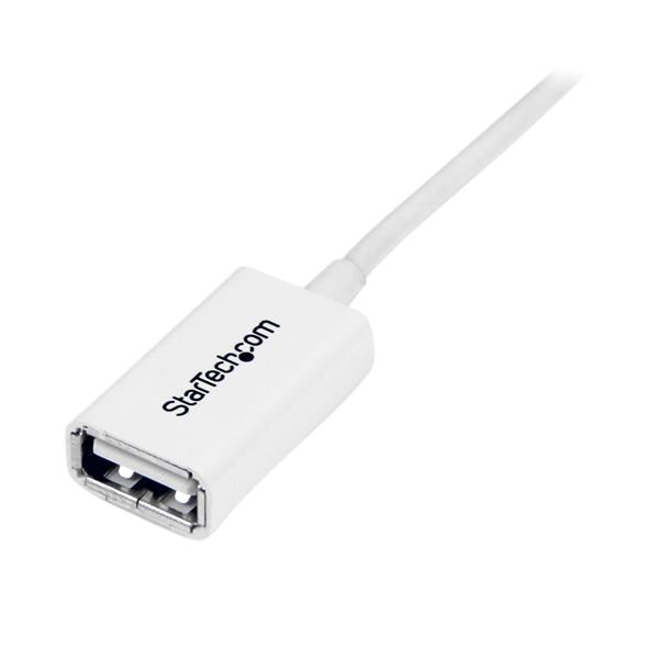 3m White USB 2.0 Extension Cable A to A - M/F