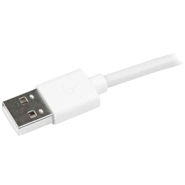 USB to Lightning Cable - Apple MFi Certified - Angled - 1 m (3 ft.) - White