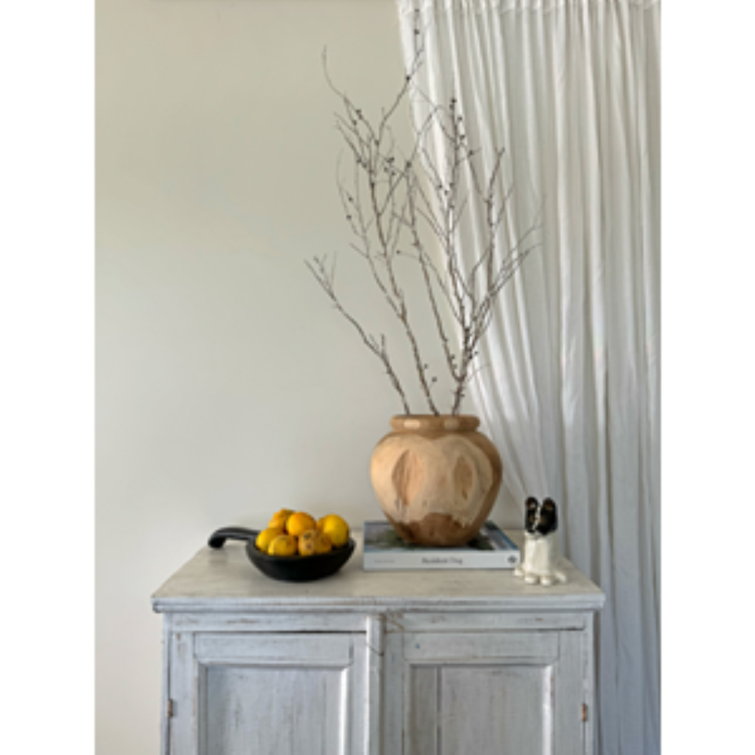 Pot - Organic Teak Natural (27 x 25cm)