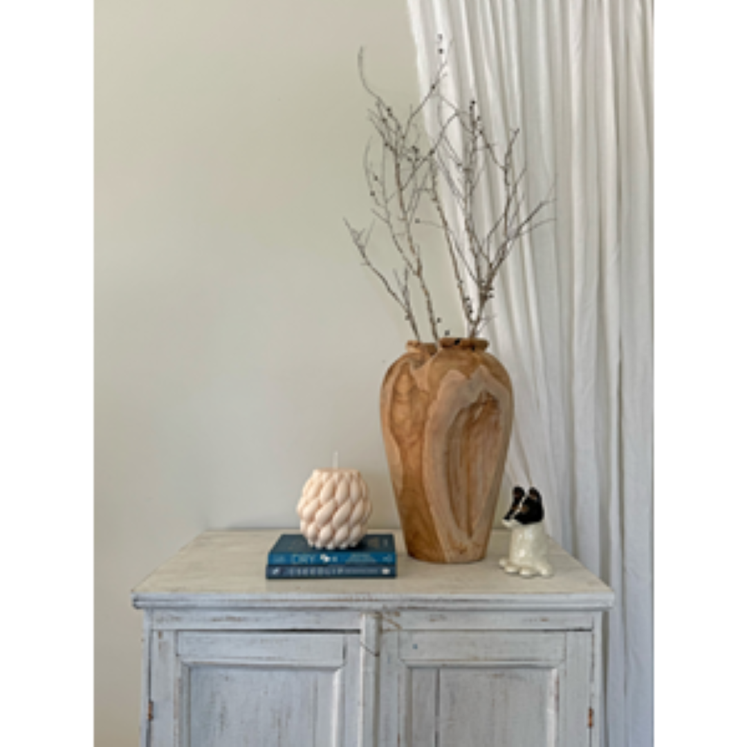 Vase - Organic Teak Natural (40cm)