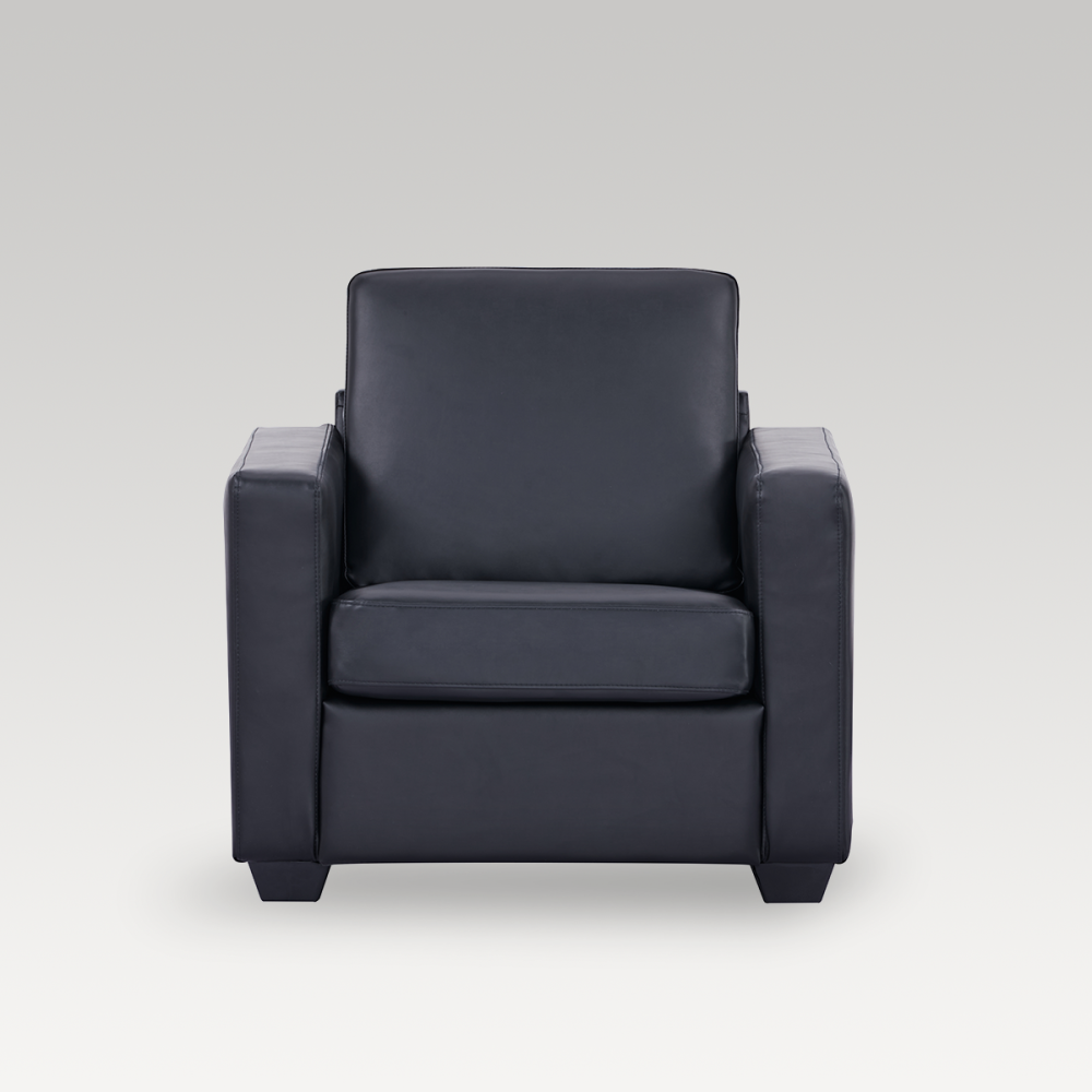 PU Chair - Makers Gregor Single Seater (Black)