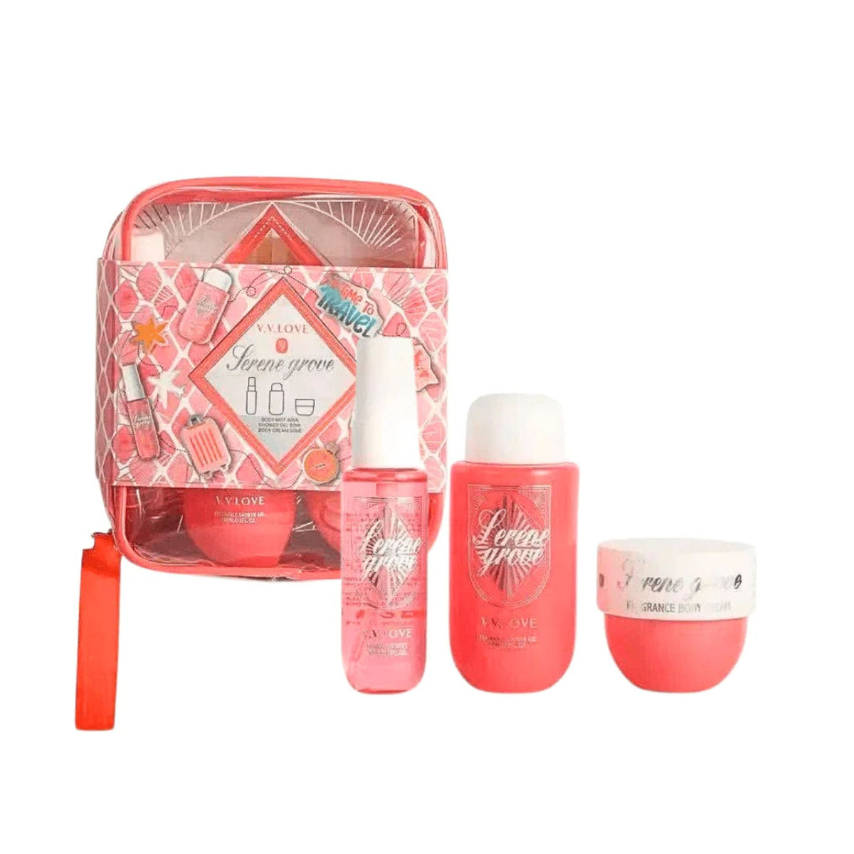 V.V.LOVE Serene Grove Bath & Body Gift Set 3pc