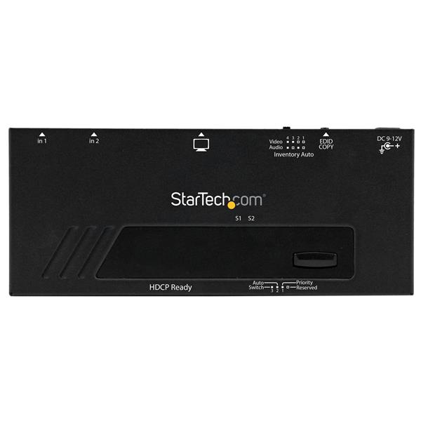 2 Port HDMI Switch w/ Automatic and Priority Switching - 1080p