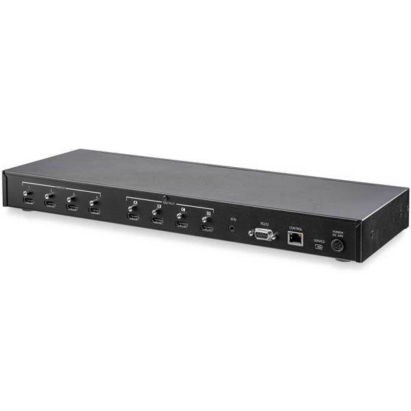 4x4 HDMI Matrix Switch w/Audio and Ethernet Control - 4K 60Hz