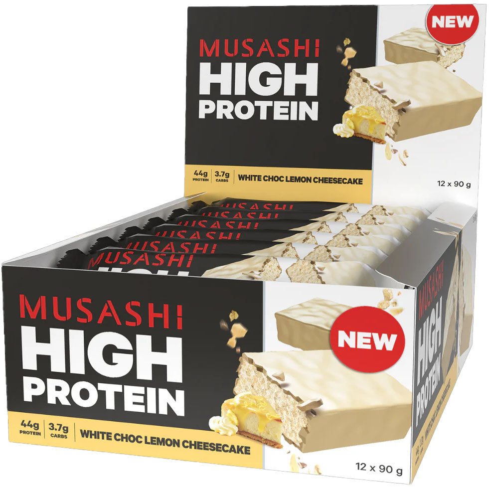 Musashi High Protein Lemon Cake 90g - Carton of 12