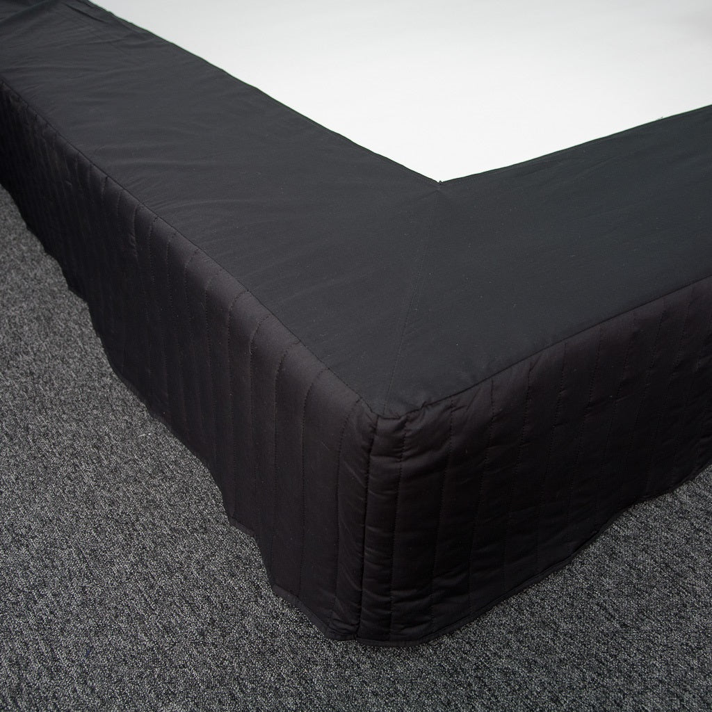 Double Valance - Quilted Valance (225TC) - Black