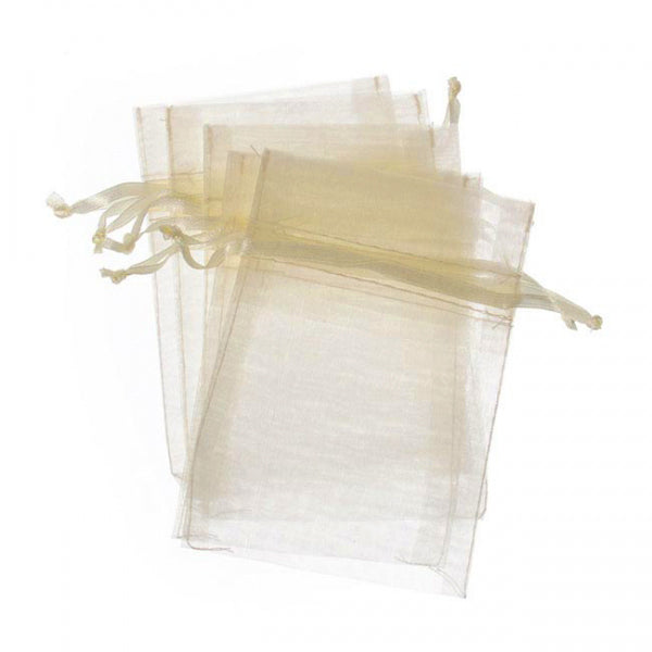Organza Bag Ivory Pack of 10.
