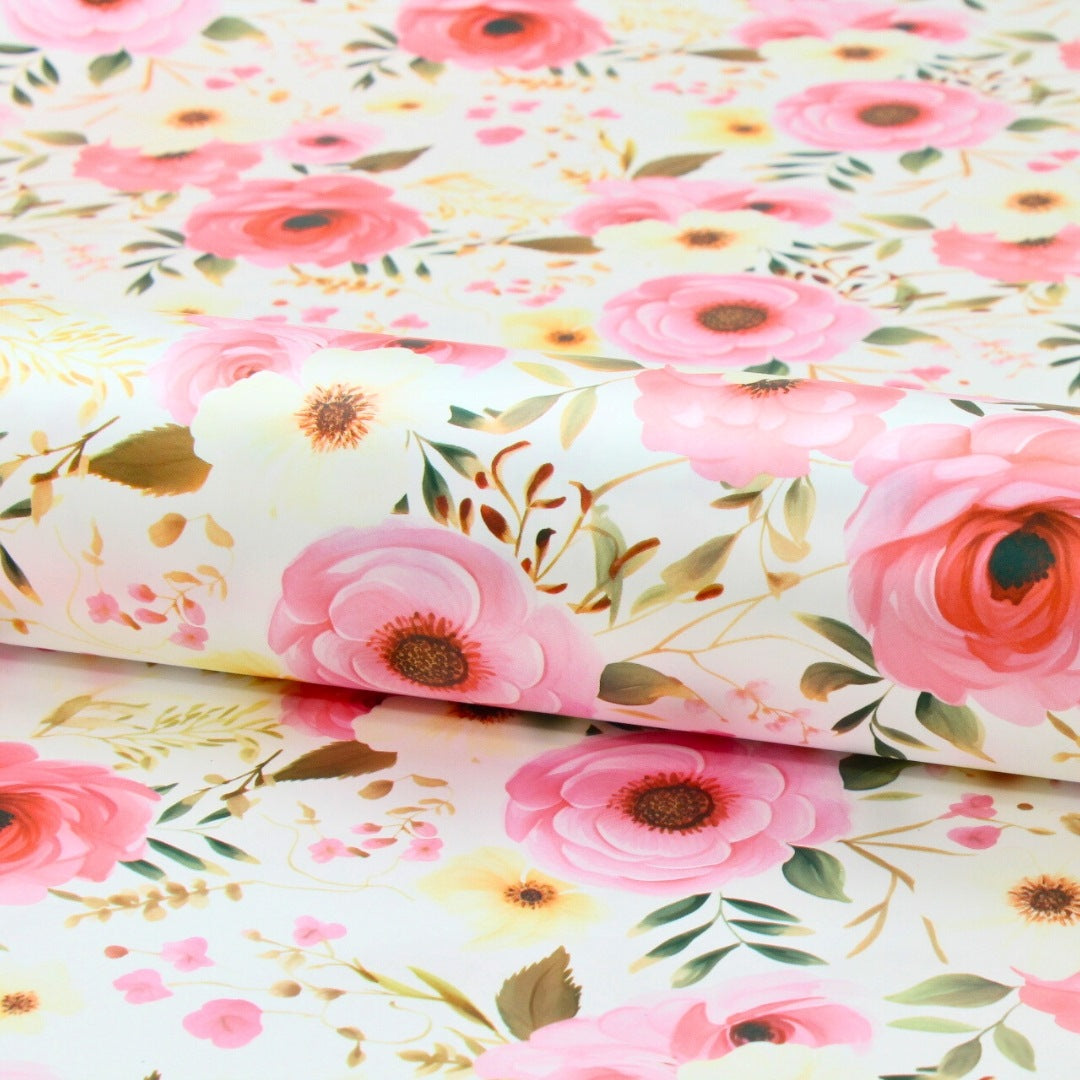 Euro Wrap Floral Oasis Sheets Pack of 100 65mic 50cmx60cm
