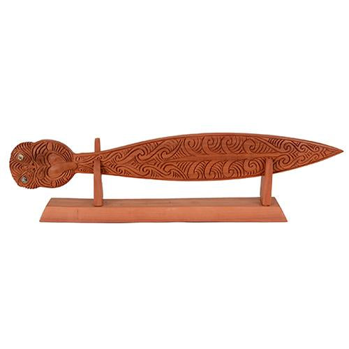 Wooden Paddle on Stand