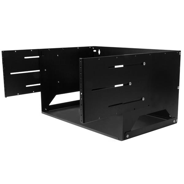 Wall-Mount Server Rack with Built-in Shelf - Solid Steel - 4U
