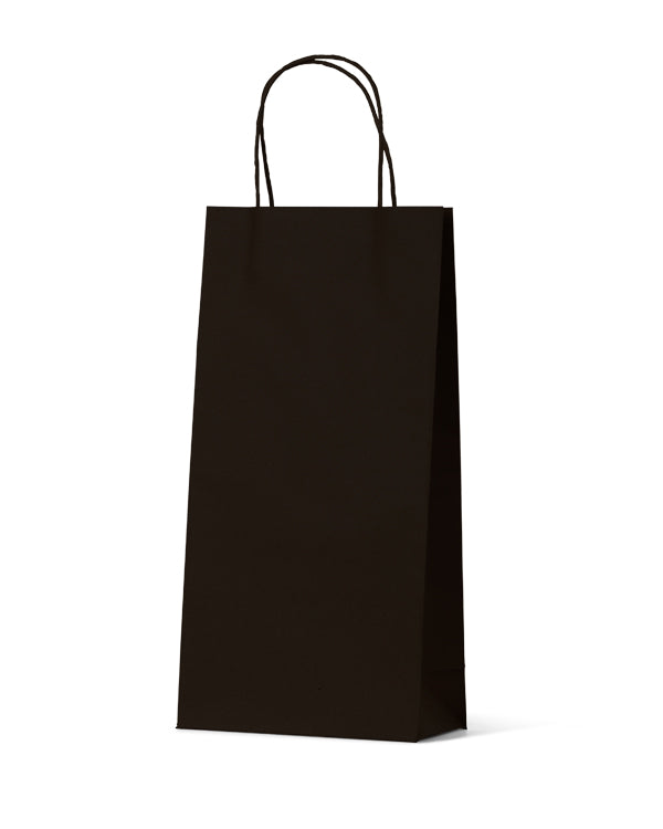 Double Wine Bag - Black Kraft (100/ctn)